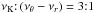 \hbox{$\nu_{\mathrm{K}}{:}\left(\nu_{\theta}-\nu_{r}\right)=3{:}1$}