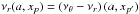 \hbox{$\nu_{r}(a,x_p)=\left(\nu_{\theta}-\nu_{r}\right)(a,x_{p'})$}