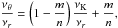 \hbox{$\displaystyle \frac{\nu_{\theta}}{\nu_{r}}=\left(1-\frac{m}{n}\right) \frac{\nu_{\mathrm{K}}}{\nu_{r}}+ \frac{m}{n},$}