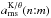 \hbox{$a_{\mathrm{ms}}^{\mathrm{K}/\theta}(n{:}m)$}