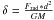 \hbox{$\delta = \frac{F_{\rm rad}*d^2}{GM}$}