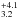 \hbox{$^{+4.1}_{3.2}$}