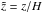 \hbox{$\tilde{z}=z/H$}