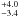 \hbox{$^{+4.0}_{-3.4}$}