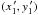 \hbox{$(x_1^{\,\prime},y_1^{\,\prime})$}