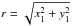 \hbox{$r=\sqrt{x_1^2+y_1^2}$}