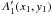 \hbox{$A'_1(x_1, y_1)$}