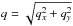 \hbox{$q=\sqrt{q_x^2+q_y^2}$}