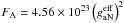 \hbox{$F_{\rm A}=4.56\times 10^{23}\left(g_{\rm aN}^{\rm eff}\right)^2$}