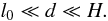 \begin{equation} l_0\ll d\ll H. \end{equation}
