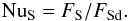 \begin{equation} \nus=F_\mr{S}/F_\mr{Sd}. \end{equation}