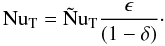 \begin{equation} \nut=\Nt{\epsilon\over(1-\delta)}\cdot \label{nd} \end{equation}