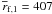 \hbox{$\overline{r}_{\rm f,1}=407$}