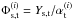 \hbox{$\Phi_{\rm s,t}^{(i)} = {Y_{\rm s,t}}/{\alpha_{\rm t}^{(i)}}$}