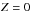 \hbox{$\zp=0$}