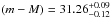 \hbox{$(m-M)=31.26^{+0.09}_{-0.12}$}