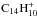 \hbox{${\rm C}_{14}{\rm H}_{10}^{+}$}