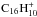 \hbox{${\rm C}_{16}{\rm H}_{10}^{+}$}