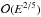 \hbox{${\cal O}(E^{2/5})$}