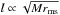 \hbox{$l\propto \sqrt{Mr_{\rm ms}}$}