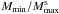 \hbox{${M_{\rm min}}/{M^{\rm s}_{\rm max}}$}