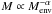 \hbox{$M \propto M_{\rm env}^{-\alpha}$}