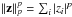 \hbox{$\| {\vec z} \|^p_p=\sum_i |z_i|^p$}
