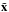 \hbox{$\tilde {\vec x}$}