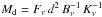 \hbox{$M_{\rm d} = F_{\nu} \, d^{2} \, B_{\nu}^{-1} \, K_{\nu}^{-1}$}