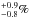 \hbox{$^{+0.9}_{-0.8}\%$}