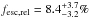 \hbox{$f_{\rm esc,rel} = 8.4^{+3.7}_{-3.2}\%$}