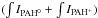 \hbox{$(\int I_{\mathrm{PAH}^0}+\int I_{\mathrm{PAH}^+})$}
