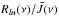 \hbox{$R_{lu}(\nu) / \bar{J}(\nu)$}