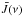 \hbox{$\bar{J}(\nu)$}