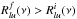 \hbox{$R^f_{lu}(\nu) > R^i_{lu}(\nu)$}