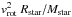 \hbox{${v}_{\rm rot}^2~R_{\rm star}/M_{\rm star}$}