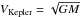 \hbox{$V_\mathrm{Kepler}=\sqrt{G M}$}