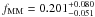\hbox{$f_{\rm MM} = 0.201^{+0.080}_{-0.051}$}