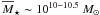 \hbox{$\overline{M}_{\star} \sim 10^{10{-}10.5}\ M_{\odot}$}