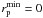 \hbox{$r_{\rm p}^{\rm min} = 0$}