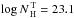 \hbox{$\log N_{\rm\,H}^{\rm\,T}=23.1$}