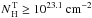 \hbox{$N_{\rm\,H}^{\rm\,T} \geq 10^{23.1}~\rm cm^{-2}$}
