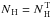 \hbox{$N_{\rm\,H}=N_{\rm\,H}^{\rm\,T}$}