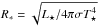 \hbox{$R_*=\sqrt{L_\star/4\pi\sigma T_\star^4}$}