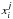 \hbox{$x_{i}^{j}$}