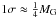 \hbox{$1 \sigma \approx \frac{1}{4} M_{\rm G}$}