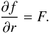 \appendix \setcounter{section}{1} \begin{eqnarray} \dpr{f} = F . \end{eqnarray}