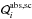 \hbox{${\cal Q}_{i}^{\rm abs, sc}$}