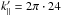 \hbox{$k_\parallel'=2\pi\cdot24$}