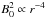 \hbox{$B_0^2\propto r^{-4}$}